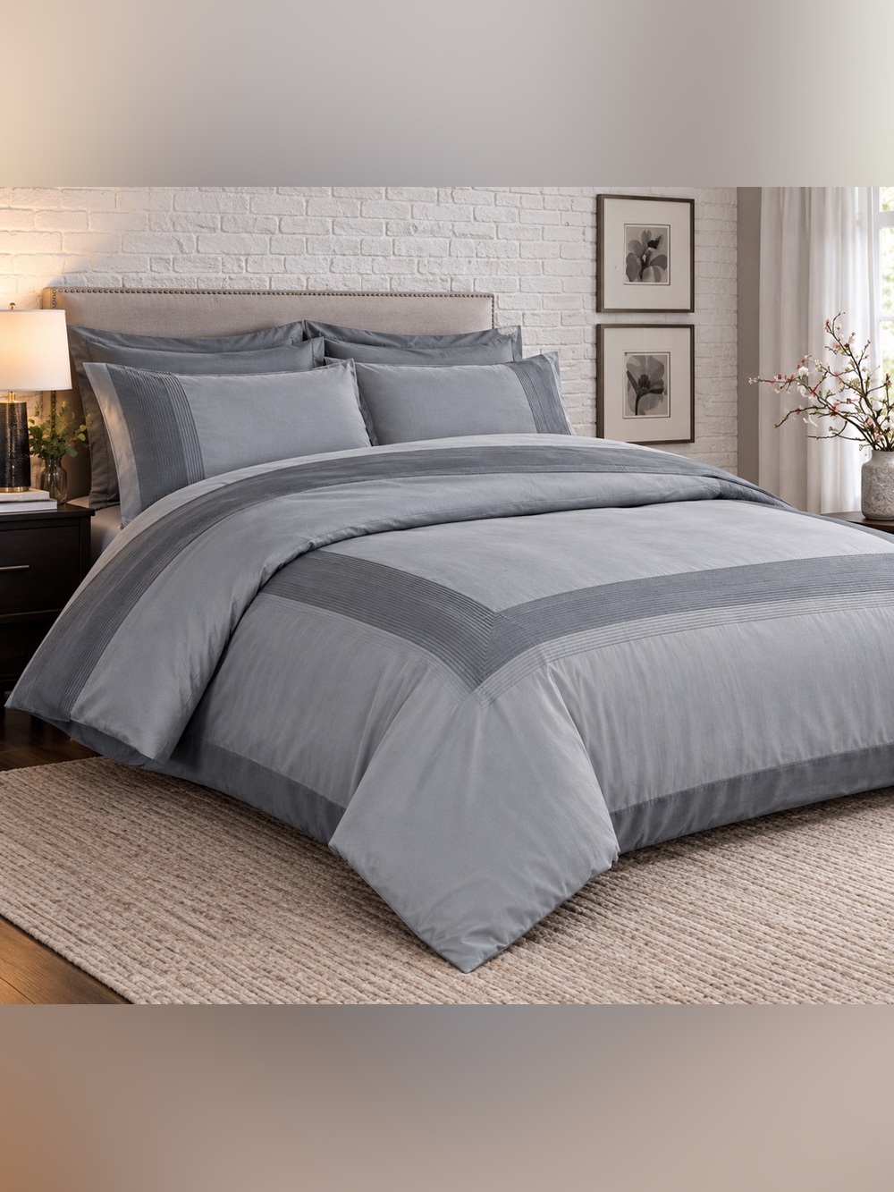 Gray duvet only duvet no shams